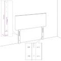 vidaXL Čelá postele 2 ks bledosivé 80x5x78/88 cm zamat