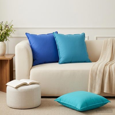 vidaXL Poťah na podložku 2 ks HOUTEN Svetlomodrá 55 x 55 cm Polyester