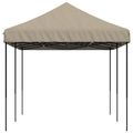 vidaXL Párty stan 292 x 580 x 315 cm Sivohnedá Oxfordská látka