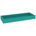 vidaXL Terasové nástenné police 2 ks modré 40x15x4 cm MDF