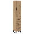 vidaXL Highboard Remeselný dub 34,5 x 34 x 180 cm Kompozitné drevo
