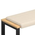 vidaXL Vankúš na lavičku Mikrovlákno Béžová Hĺbka 35 cm