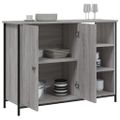 vidaXL Komoda sivá sonoma 100x33x75 cm kompozitné drevo