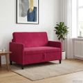 vidaXL Sofa s úložným priestorom Víno červené 122 x 78 x 87 cm