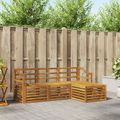vidaXL Záhradná súprava gaučov 4 ks Prírodná