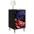 vidaXL Nočný stolík KIEL 2 ks Čierny dub 36 x 33 x 61 cm