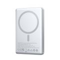 BWOO ultra-slim aluminium magnetic power bank P76 PD 20W 10000 mAh with digital display and USB-C port black