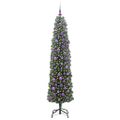 vidaXL Umelý vianočný stromček Zelená 180 cm PVC, oceľ a plast