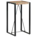vidaXL Barový stolík 60x60x110 cm masívne recyklované drevo