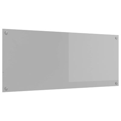 vidaXL Kuchynský obklad Svetlosivá 120 x 50 cm tvrdené sklo
