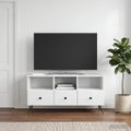 vidaXL TV skrinka Biela 102 x 34,5 x 50 cm Kompozitné drevo