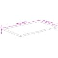 vidaXL Stolová doska 110x60x3,8 cm živý okraj masívne mango