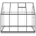 vidaXL Skleník so základovým rámom antracitový 224x169x202 cm hliník