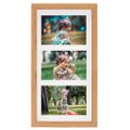 vidaXL 3D fotorámiky 5 ks dub 18x35 cm na 3 obrázky (10x15 cm)