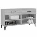 vidaXL Botník sivý dub sonoma 102x35x55 cm spracované drevo