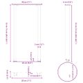 vidaXL Nohy ku konzolovému stolu v tvare U, 2 ks, čierne, 28 x (72-73) cm, oceľové