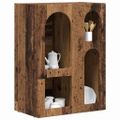 vidaXL Servírovacia skriňa ELST Staré drevo 59 x 35 x 80.5 cm