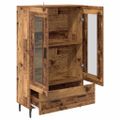 vidaXL Highboard Staré drevo 69,5 x 31 x 115 cm Kompozitné drevo