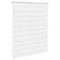 vidaXL Zebrová roleta 120,9x175 cm Šírka látky 116,7 cm biela
