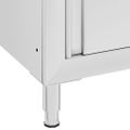 vidaXL Gastro kuchynský drez so skrinkou 60x60x96 cm nehrdzavejúca oceľ
