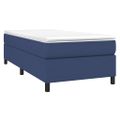 vidaXL Boxspring posteľ s matracom modrá 100x200 cm látka