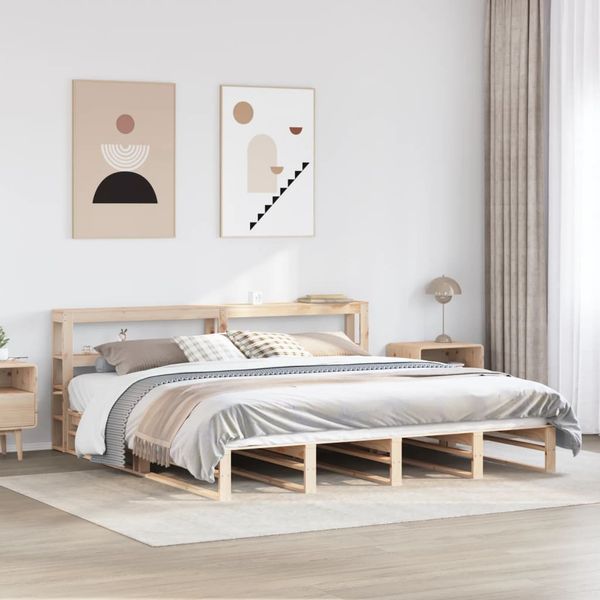 vidaXL Posteľ bez matraca 180x200 cm masívna borovica