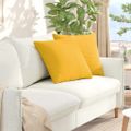 vidaXL Vankúše na pohovku 2 pcs Svetložltá 50 x 50 cm