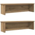 vidaXL kuchynské stojany stohovateľné 2 ks dub artisan 60x15x16 cm