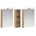 vidaXL Set kabinetov do kúpeľne 3 ks 120 x 14,5 x 70 cm