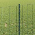 vidaXL Euro oplotenie s pilierom 10 x 1 m PVC potiahnutá oceľ Zelená