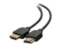 Ultra Flexible kábel s nízkoprofilovými konektormi - HDMI kábel - HDMI samec (male) na HDMI samec (male) - 30,5 cm - dvojito tienený - čierna