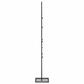 vidaXL Kovový vianočný dekoratívny stromček čierny 60 cm