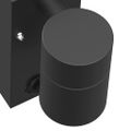 vidaXL Exteriérové nástenné svietidlo 2 ks Čierna 6,5 x 10,5 x 16 cm