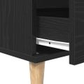vidaXL Servírovacia skriňa Čierny dub 60 x 35 x 70 cm Kompozitné drevo