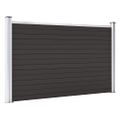 vidaXL Plotový panel WPC 180x105 cm čierny