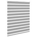 vidaXL Zebrová roleta 140,9x175 cm Šírka látky 136,7 cm sivá