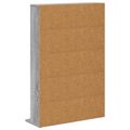 vidaXL CD Skrinka Sivý Sonoma 65 x 23,5 x 97,5 cm Kompozitné drevo