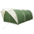 vidaXL Tunelový stan 6-miestny Zelená 185T Polyester s PU náterom