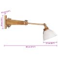 vidaXL Nástenné lampa 25 W biela E27