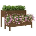 vidaXL Kvetináč medovo-hnedý 110x84x75 cm borovicový masív