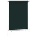 vidaXL Vonkajšia zatemňovacia roleta 105 (Š) x 140 (V) cm tmavozelená HDPE