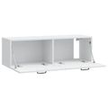 vidaXL Nástenná TV skrinka Biela 98 x 31 x 30 cm Kompozitné drevo