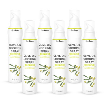 Extra panenský olivový olej v spreji - GymBeam, 6 x 200 ml