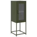 VidaXL Príborník Olive Green 36x39x107 cm Oceľ valcovaná za studena