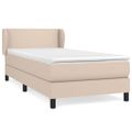vidaXL Boxspring posteľ s matracom kapučínová 90x190 cm umelá koža