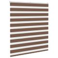 vidaXL Zebra roleta hnedá 125x150 cm šírka látky 120,9cm polyester
