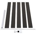 vidaXL Plotový panel WPC 175x105 cm čierny