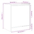vidaXL Botník dymový dub 60x42x69 cm spracované drevo