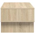 vidaXL Konferenčný stolík Sonoma dub 80 x 46 x 35 cm Kompozitné drevo