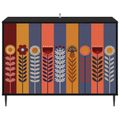 vidaXL Servírovacia skriňa ESSEN Čierny dub 102 x 33 x 76 cm